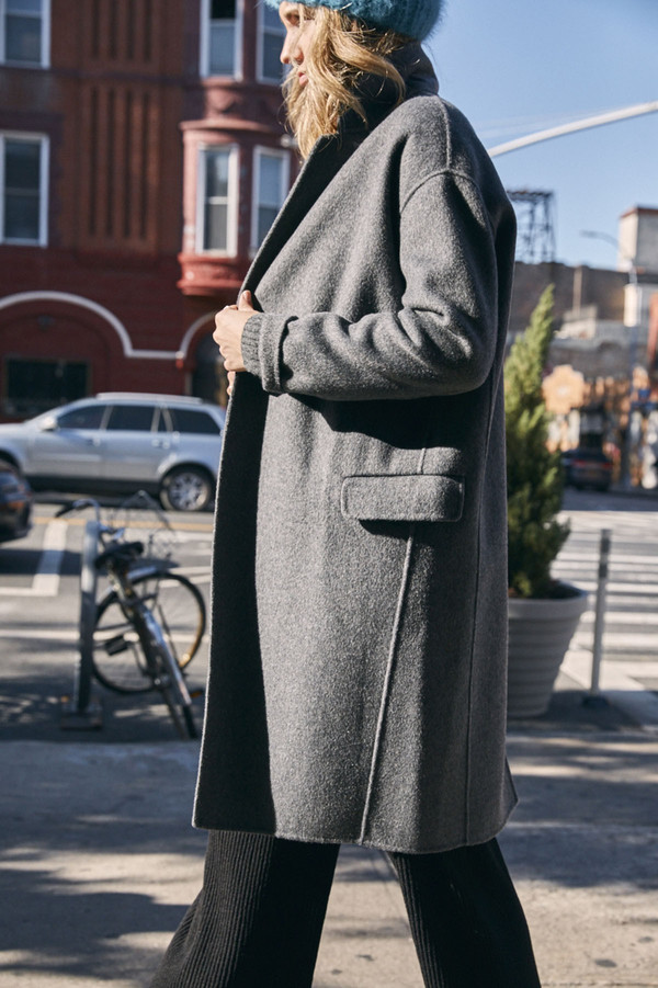 Achro Handmade Long Coat - Grey Achro Handmade Long Coat - Grey