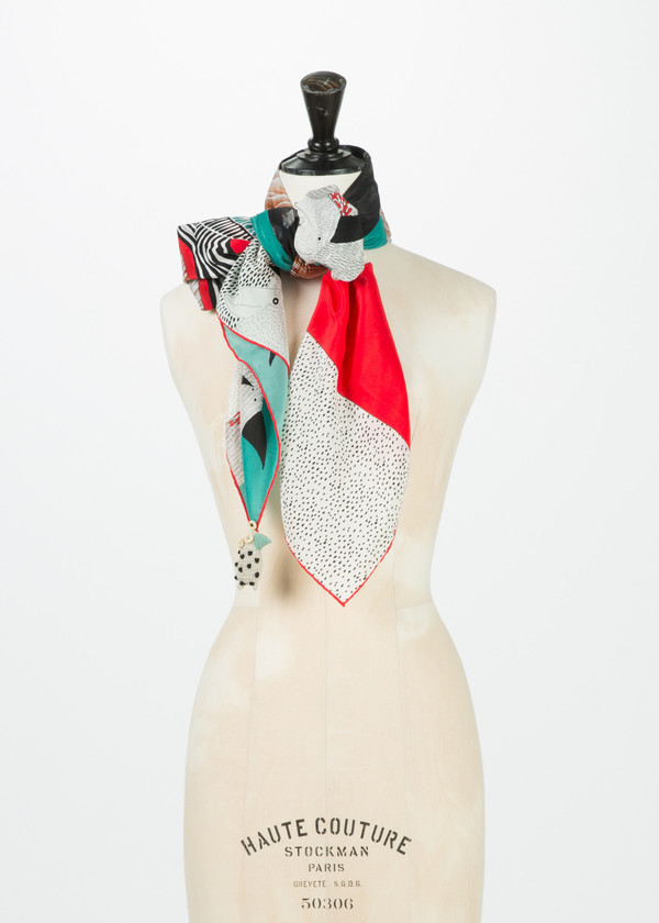 Rumisu Harbingers Silk Scarf Rumisu Harbingers Silk Scarf