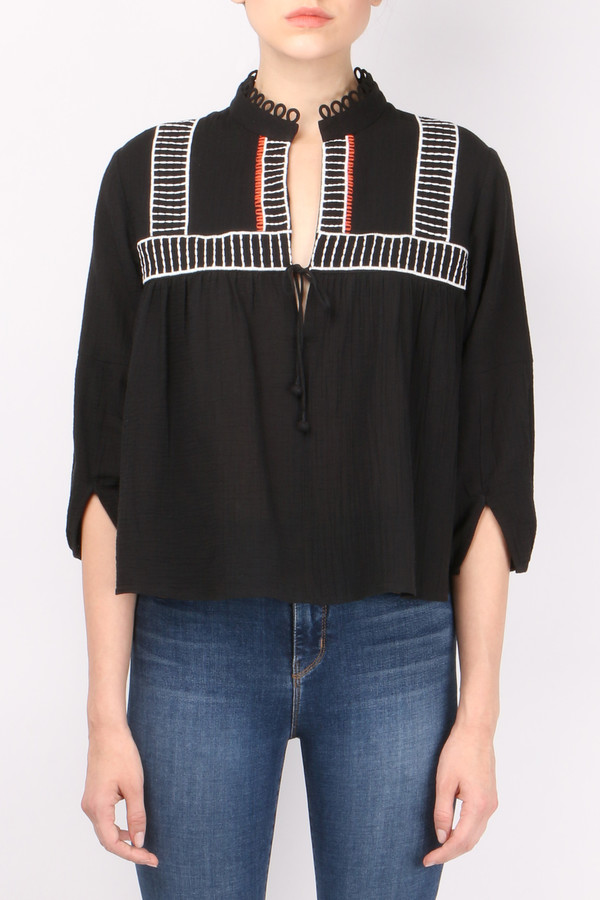 Apiece Apart Embroidered Loreto Blouse Apiece Apart Embroidered Loreto Blouse