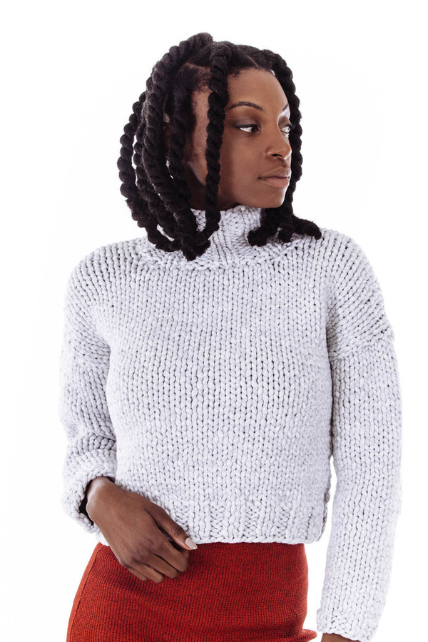 Nanushka Siro Hand Knit Chunky Sweater Nanushka Siro Hand Knit Chunky Sweater