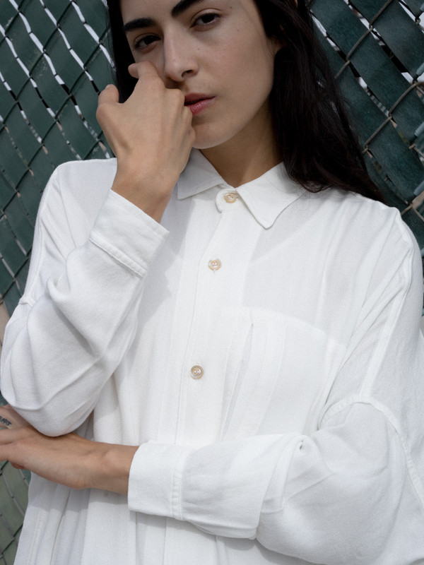 Calder Blake Ono Washed Crepe Jacket Calder Blake Ono Washed Crepe Jacket