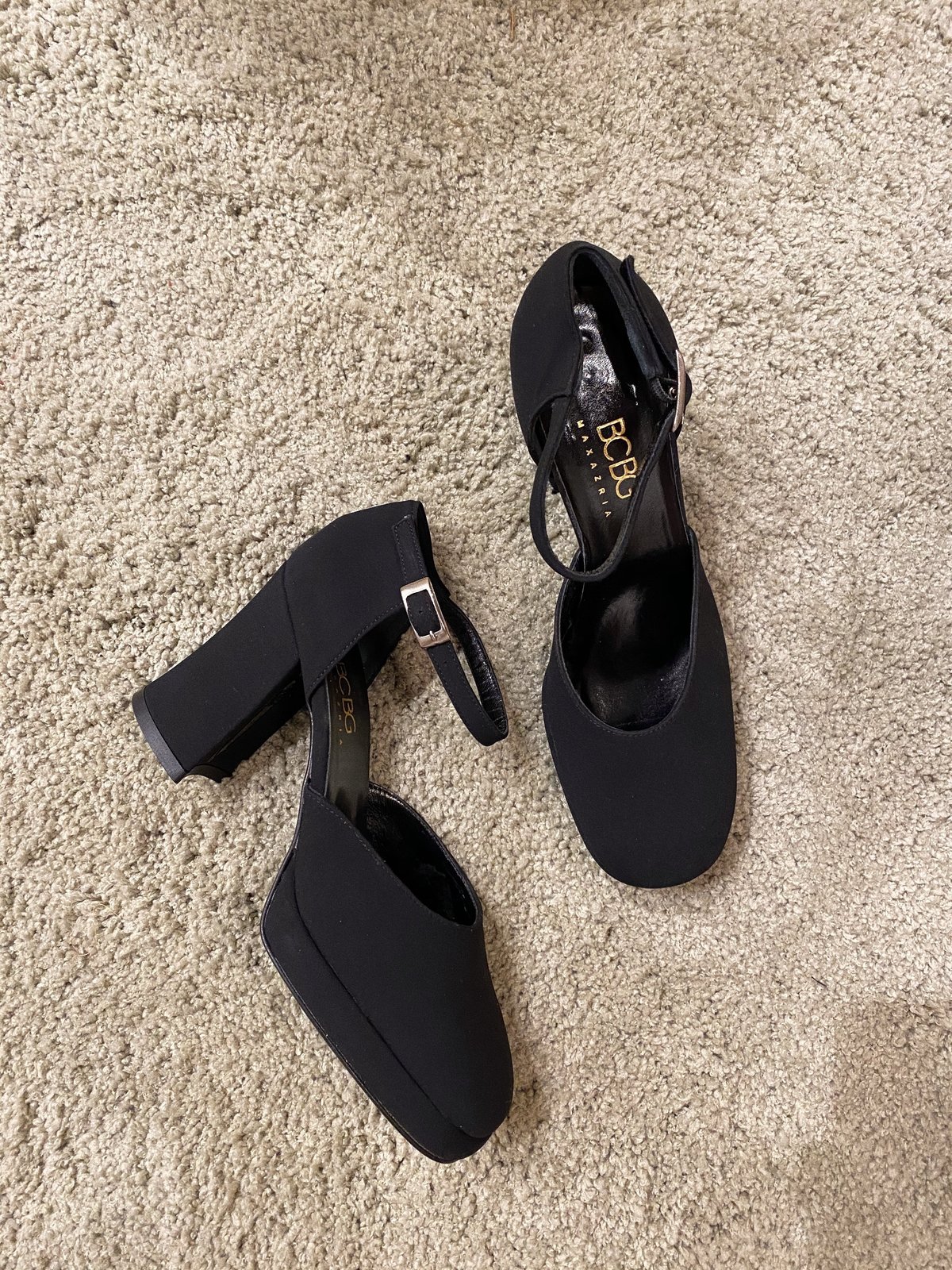 Vintage Black BCBG Mary Jane Heels 