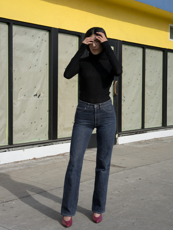 Calder Blake Claudine Brushed Variegated Turtleneck Calder Blake Claudine Brushed Variegated Turtleneck