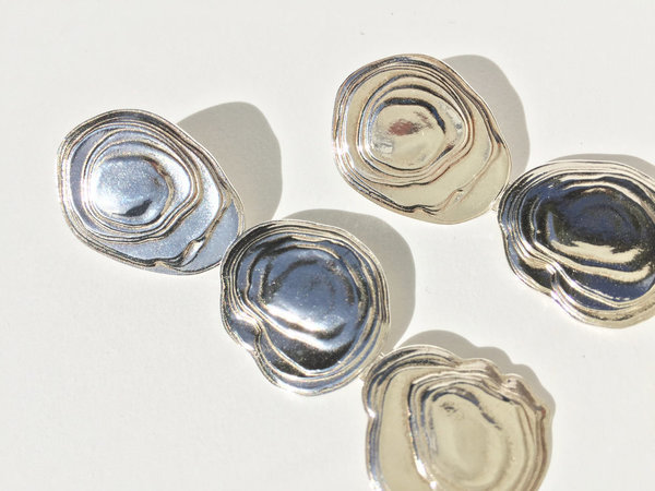Leigh Miller Sterling Silver On the Halfshell Earrings Leigh Miller Sterling Silver On the Halfshell Earrings