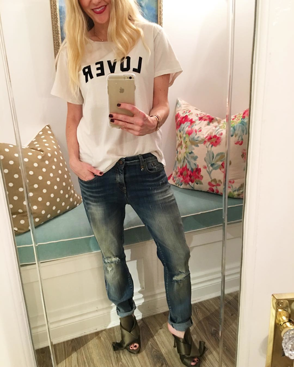Mother Denim Little Goodie 'Lover' Tee Mother Denim Little Goodie 'Lover' Tee