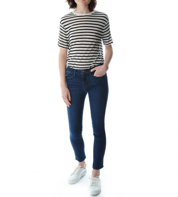 FRAME Denim Le High Skinny in Eton Avenue FRAME Denim Le High Skinny in Eton Avenue