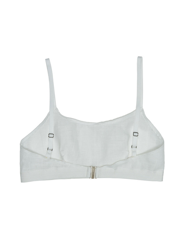 Collina Strada Maldives Bra - White Linen Collina Strada Maldives Bra - White Linen