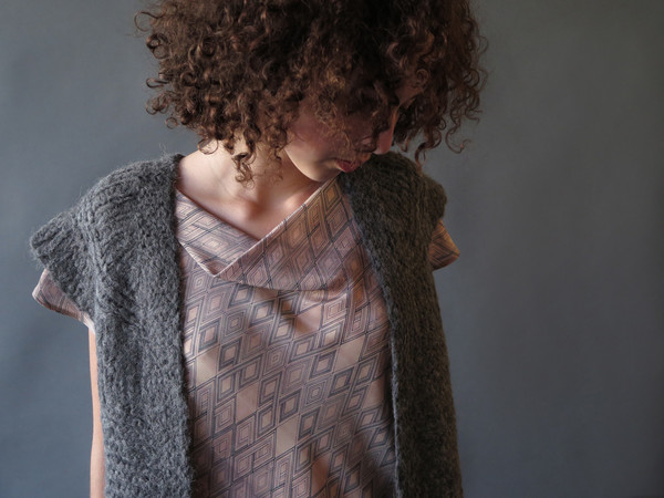 Erica Tanov alpaca cardigan vest Erica Tanov alpaca cardigan vest