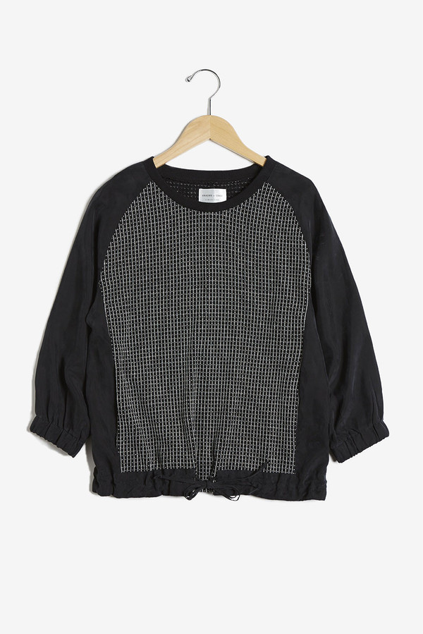 Shades of Grey by Micah Cohen Knit Combo Top Shades of Grey by Micah Cohen Knit Combo Top