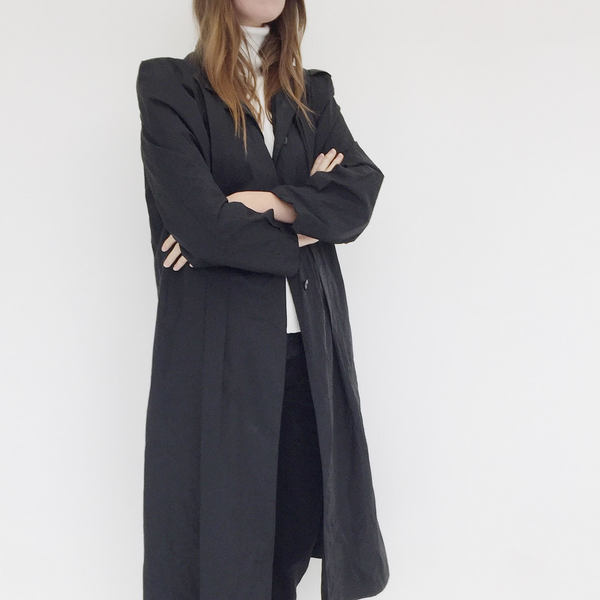 Johan VIntage Black Trench Johan VIntage Black Trench