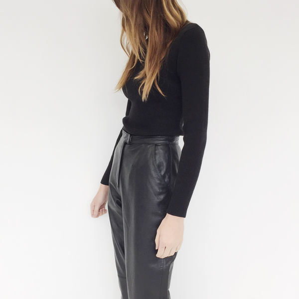 Johan VIntage Black Ribbed Turtleneck Johan VIntage Black Ribbed Turtleneck