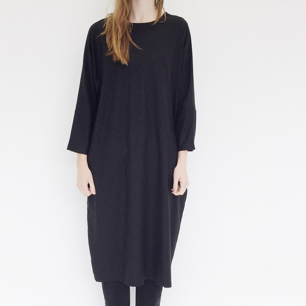 Open Air Museum Black Yuriko Tie Dress Open Air Museum Black Yuriko Tie Dress