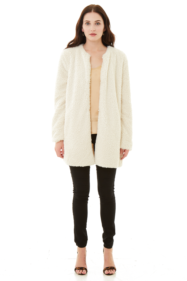 BB Dakota Merrill Wubby Collarless Coat BB Dakota Merrill Wubby Collarless Coat