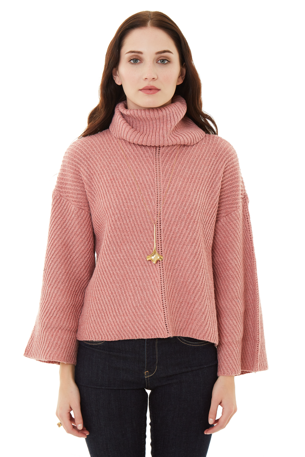 Cupcakes and Cashmere Dusty Rose Phil Sweater Cupcakes and Cashmere Dusty Rose Phil Sweater