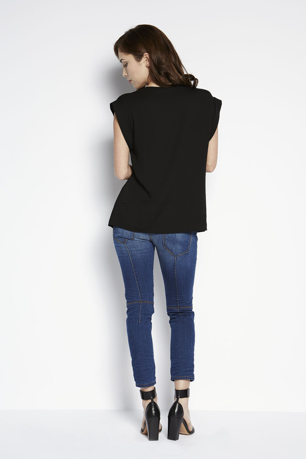 See U Soon Draped Short Sleeve Top See U Soon Draped Short Sleeve Top