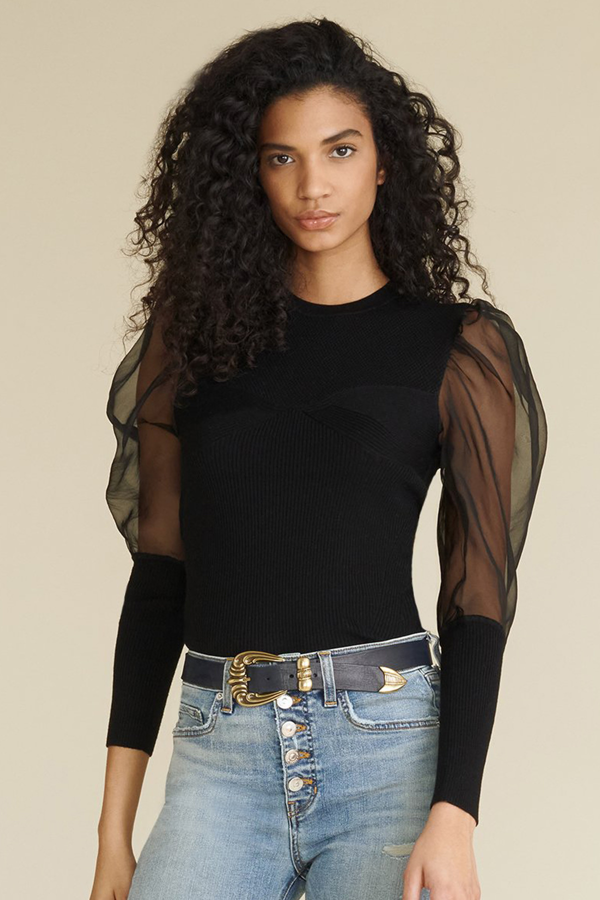 Veronica Beard Leila Pullover - Black 