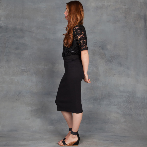 SEN Sage Top in Embroidered Lace in Black SEN Sage Top in Embroidered Lace in Black