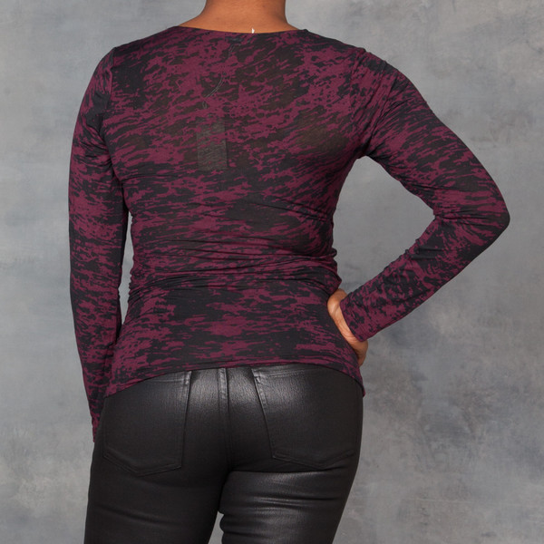 Tart Audrey Burnout Cross Front Long Sleeve Top Tart Audrey Burnout Cross Front Long Sleeve Top