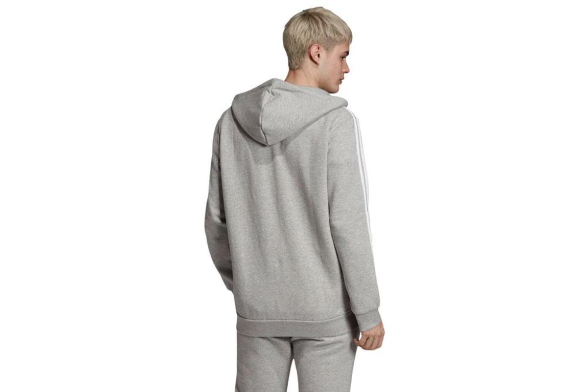 adidas 3- Strioes FZ Hoodie - Grey | Garmentory