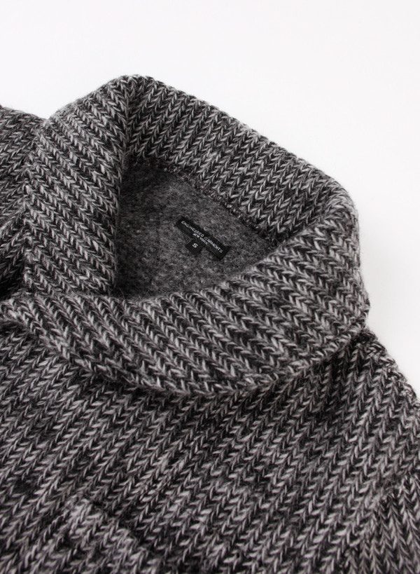 Engineered Garments Shawl Collar Knit Jacket Grey Sweater Knit Engineered Garments Shawl Collar Knit Jacket Grey Sweater Knit