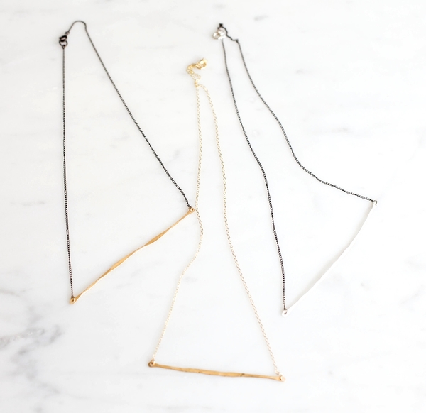 Slantt Organic Bar Necklace Slantt Organic Bar Necklace