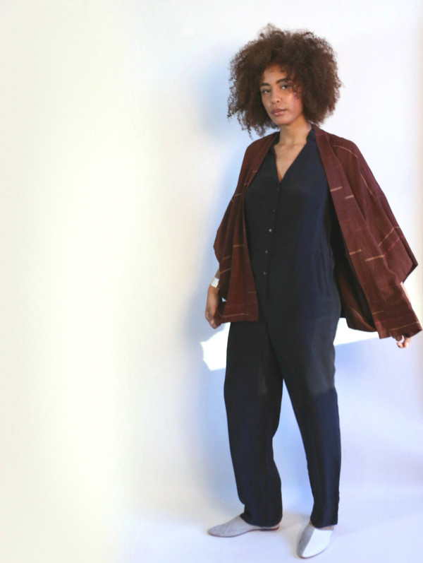 Seek Collective Sandy Kimono Jacket Malbec Weave Seek Collective Sandy Kimono Jacket Malbec Weave