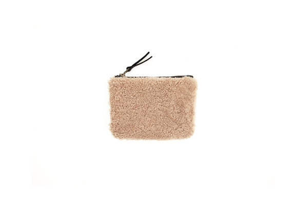 Primecut CHAMPAGNE SHEEPSKIN POUCH Primecut CHAMPAGNE SHEEPSKIN POUCH