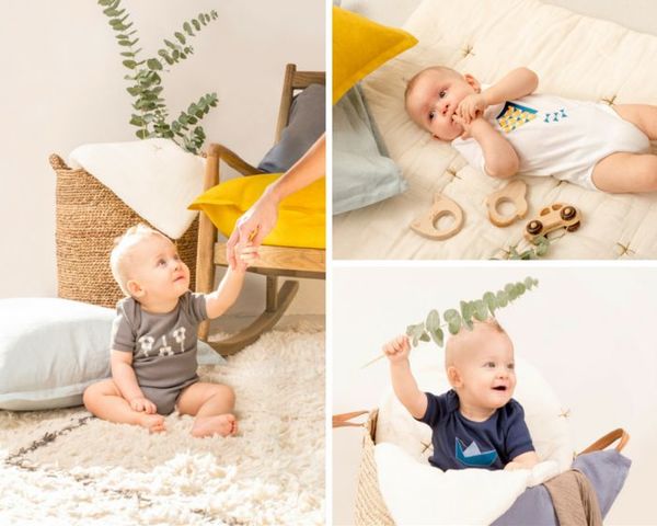 Cocoricotte Box 3 Bodysuits Boy Cocoricotte Box 3 Bodysuits Boy