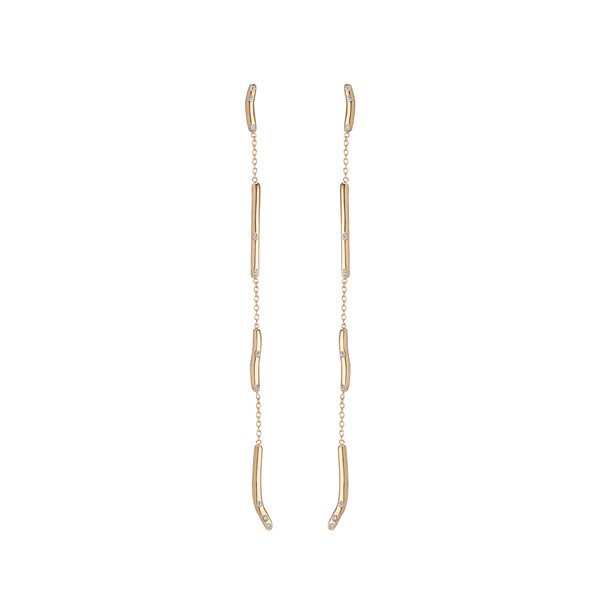 Shahla Karimi 14K Gold Subway Earrings - Yankee Stadium to Wall St Shahla Karimi 14K Gold Subway Earrings - Yankee Stadium to Wall St