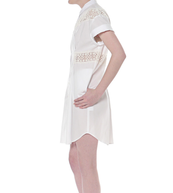 Sea NY Pintucked Button-down Dress Sea NY Pintucked Button-down Dress