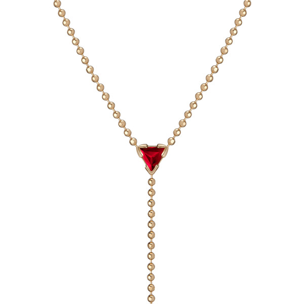 Shahla Karimi 14K Gold Birthstone "Y" Lariat Necklace Shahla Karimi 14K Gold Birthstone "Y" Lariat Necklace