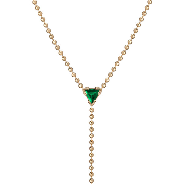 Shahla Karimi 14K Gold Birthstone "Y" Lariat Necklace Shahla Karimi 14K Gold Birthstone "Y" Lariat Necklace