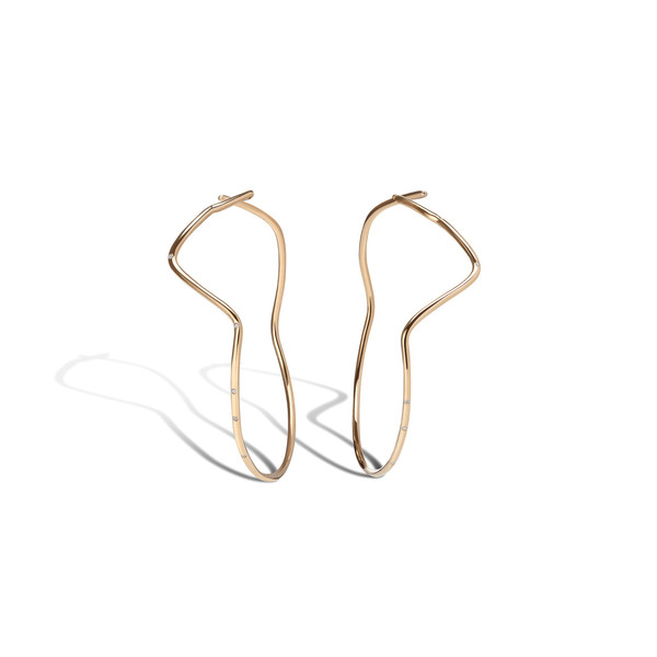 Shahla Karimi 14K Gold Subway Hoops - Inwood to World Trade Center Shahla Karimi 14K Gold Subway Hoops - Inwood to World Trade Center