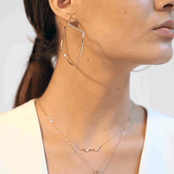 Shahla Karimi 14K Gold Subway Necklace - Yankee Stadium to Wall St Shahla Karimi 14K Gold Subway Necklace - Yankee Stadium to Wall St