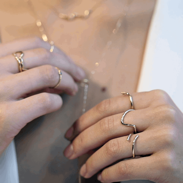 Shahla Karimi 14K Gold Subway Ring - UWS to LES Shahla Karimi 14K Gold Subway Ring - UWS to LES