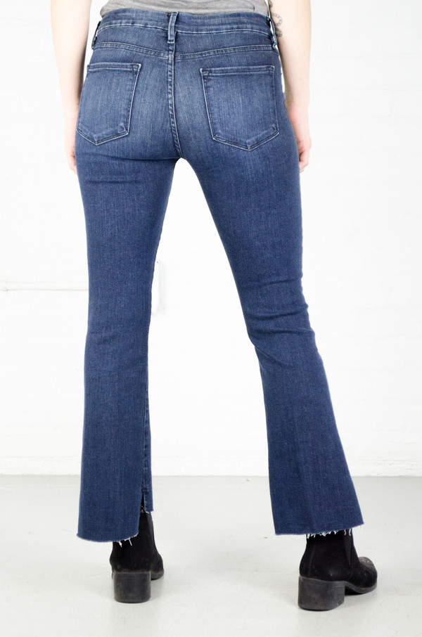 FRAME Denim FRAME 'Le Crop' Mini Boot Raw Stagger in Topsail FRAME Denim FRAME 'Le Crop' Mini Boot Raw Stagger in Topsail