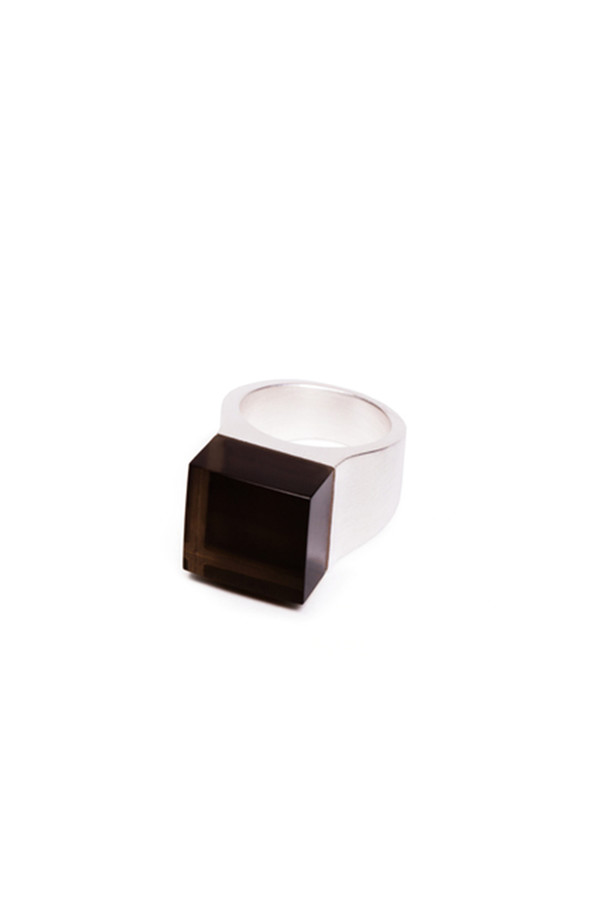 Ming Yu Wang Sterling Silver Vector Large Block Ring Ming Yu Wang Sterling Silver Vector Large Block Ring