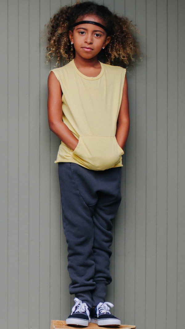 Kid's Mimobee Lowrider Harem Leggings - Sage Kid's Mimobee Lowrider Harem Leggings - Sage