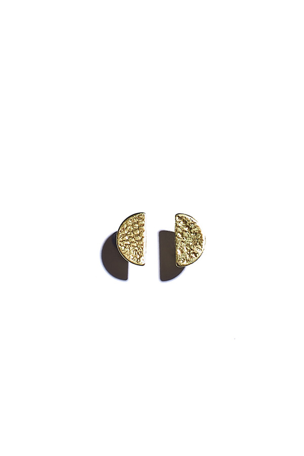 Lila Rice Gold Half Moon Studs Lila Rice Gold Half Moon Studs