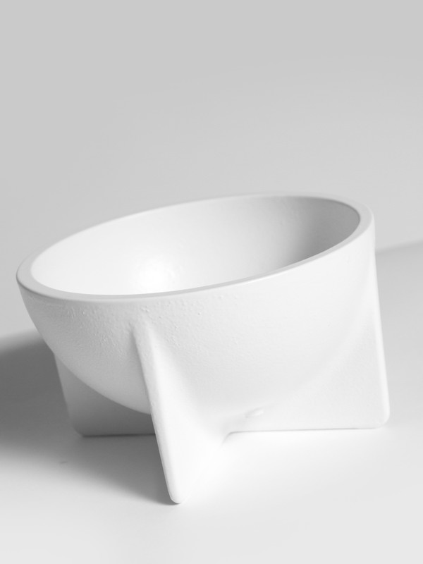 Fort Standard Small Standing Bowl White Fort Standard Small Standing Bowl White