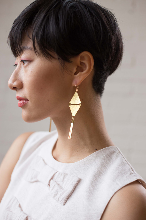 Bang Bang Bijoux Jade Geometric Earrings Bang Bang Bijoux Jade Geometric Earrings