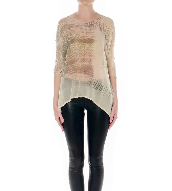 Raquel Allegra Silk Oversize Tie-Dye Tee Raquel Allegra Silk Oversize Tie-Dye Tee