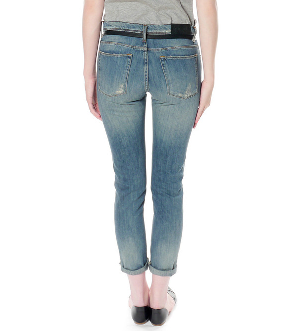 EACH X OTHER Slouchy jeans with leather band EACH X OTHER Slouchy jeans with leather band
