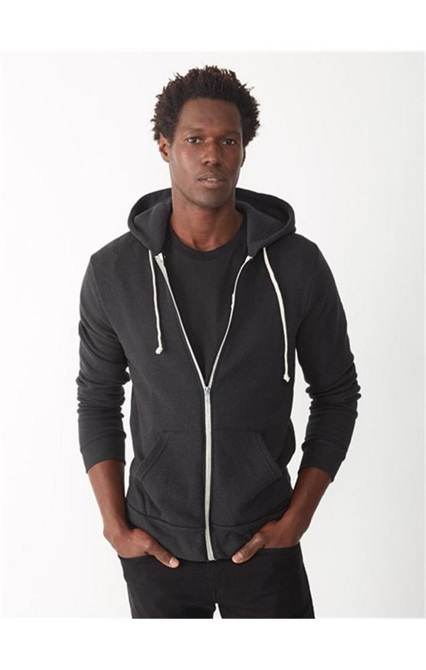 Men's Alternative Apparel Rocky Eco-Fleece Zip Hoodie Men's Alternative Apparel Rocky Eco-Fleece Zip Hoodie