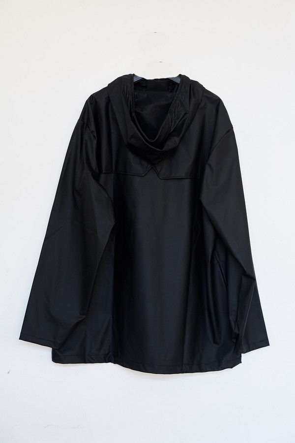 Men's Rains Black Hooded Anorak Men's Rains Black Hooded Anorak