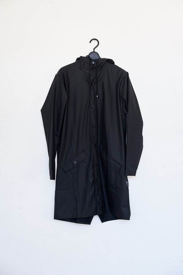 Unisex Rains Hooded Rain Long Jacket Unisex Rains Hooded Rain Long Jacket