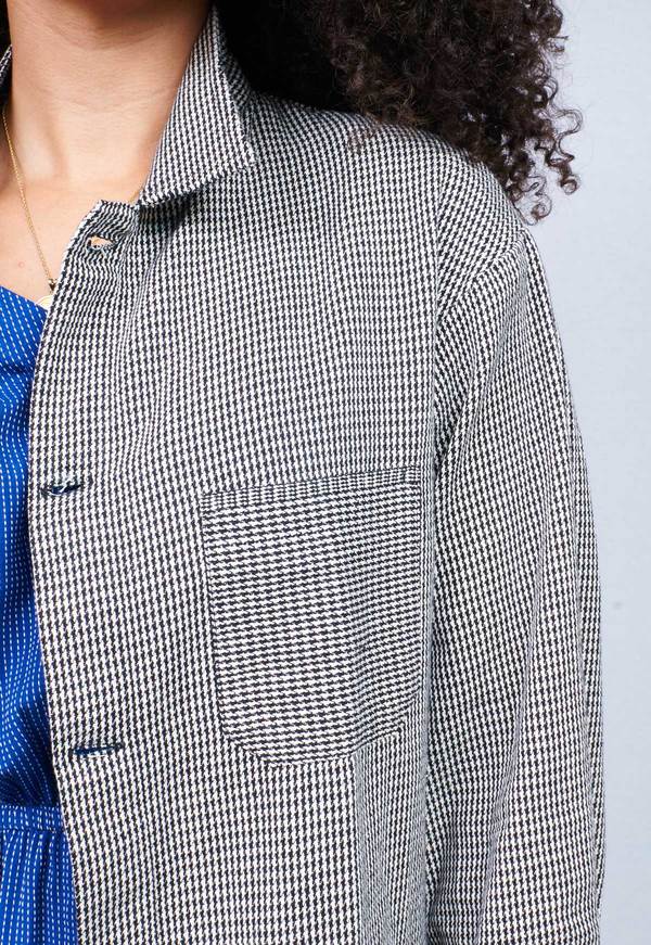 Houndstooth Canvas Chore Jacket Houndstooth Canvas Chore Jacket