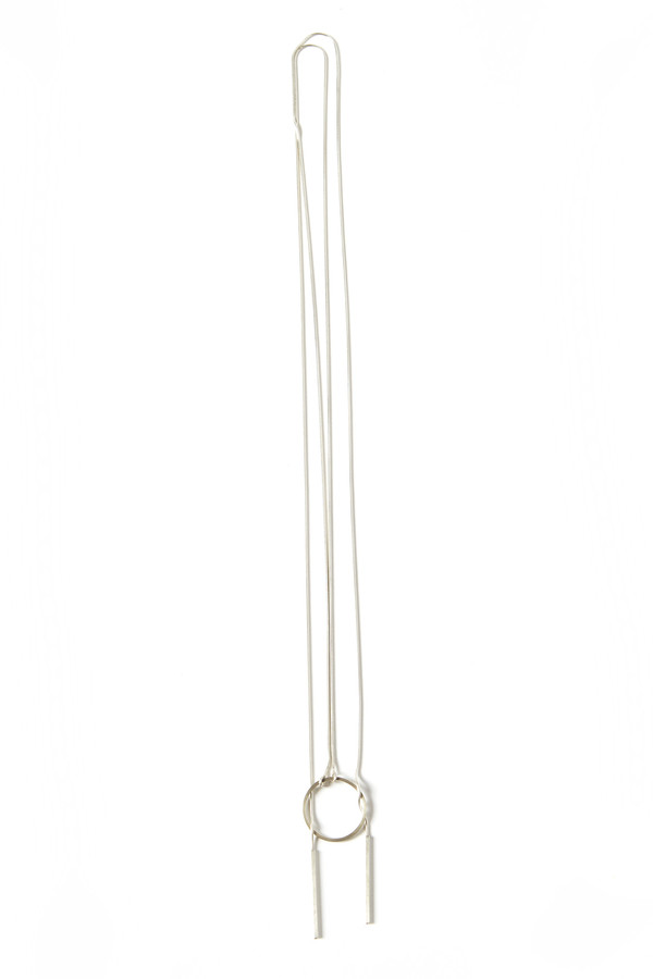 Aura Bankauskaite Akajewellry Streak Circle Silver Necklace Aura Bankauskaite Akajewellry Streak Circle Silver Necklace