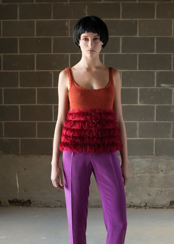 Malorie Urbanovitch Hand Knit Cammielle tank Malorie Urbanovitch Hand Knit Cammielle tank