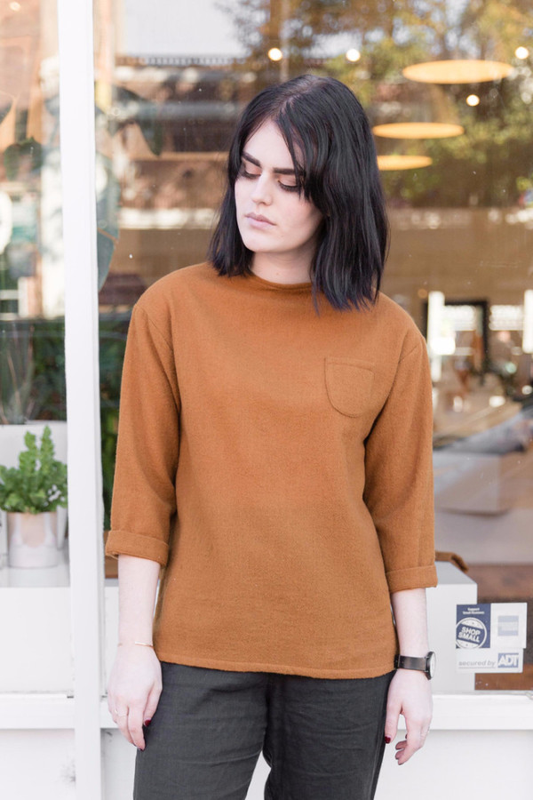 wrk-shp Aino Box Top in Rust wrk-shp Aino Box Top in Rust